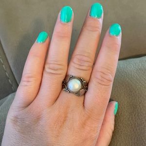 Sterling Pearl Ring